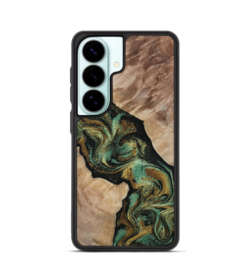 Galaxy S26 Wood Phone Case - Deron (Green, 815658)