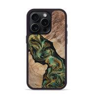 iPhone 15 Pro Wood Phone Case - Deron (Green, 815658)