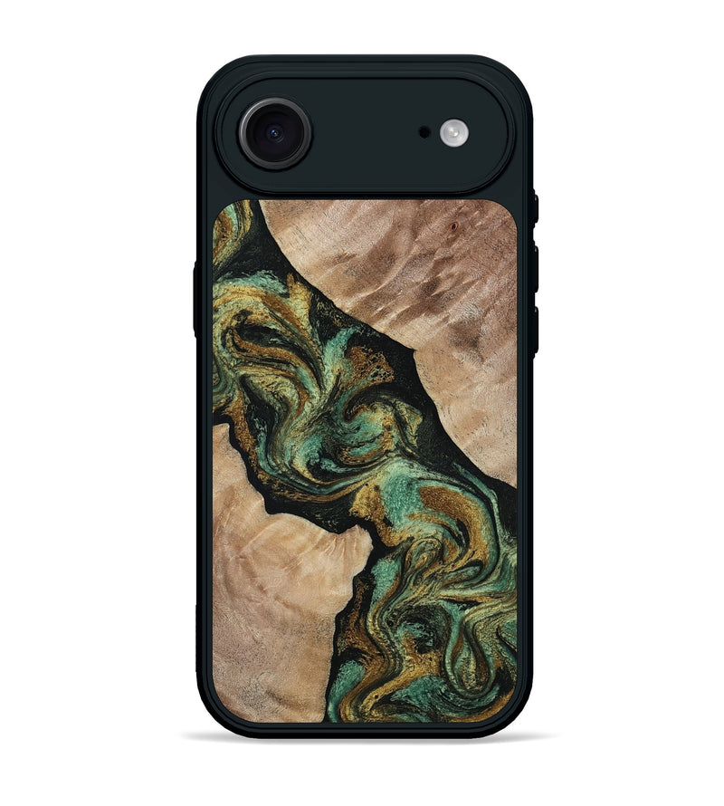 iPhone 17 Air Wood Phone Case - Deron (Green, 815658)