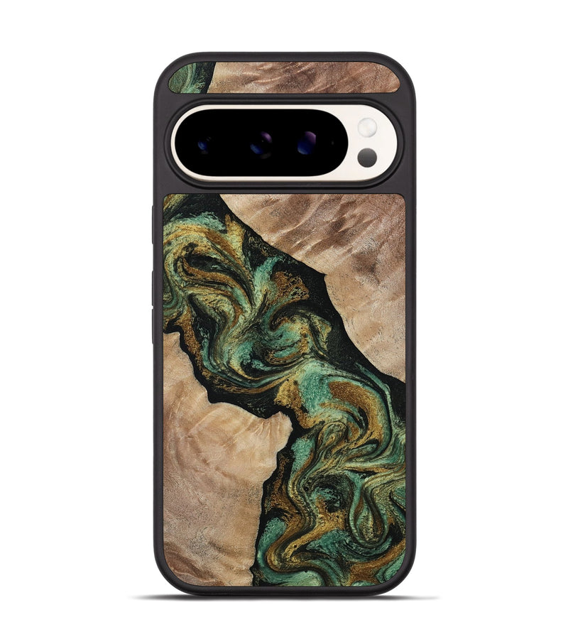 Pixel 9 Wood Phone Case - Deron (Green, 815658)