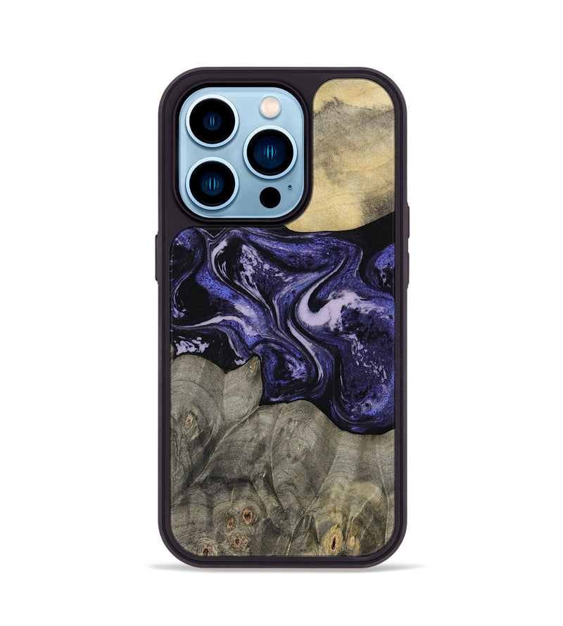 iPhone 14 Pro Wood Phone Case - Jerrica (Purple, 815668)