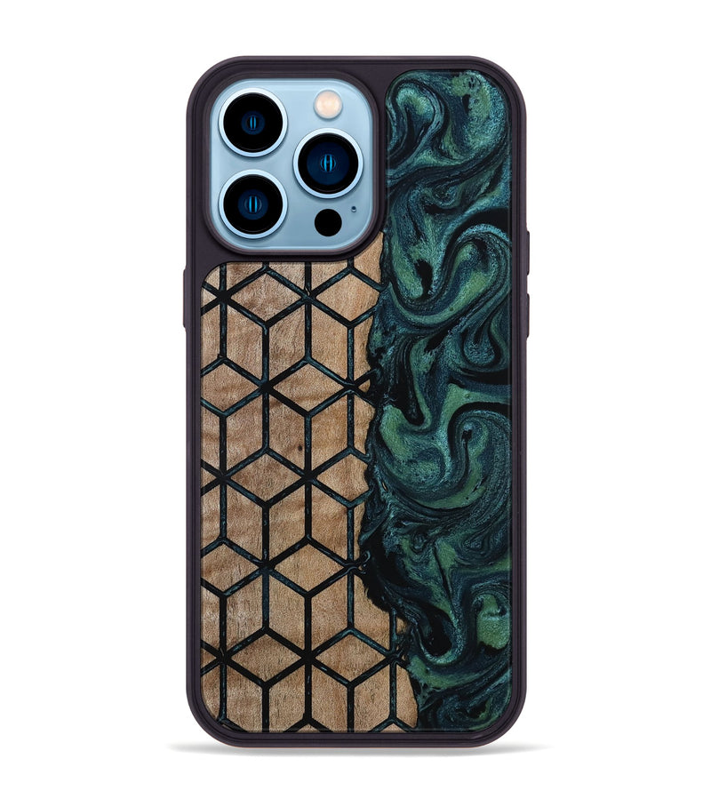 iPhone 14 Pro Max Wood Phone Case - Harry (Pattern, 815688)