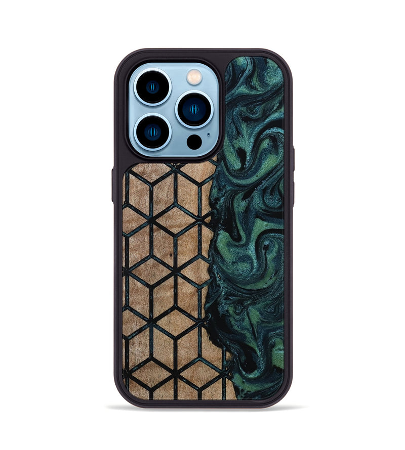 iPhone 14 Pro Wood Phone Case - Harry (Pattern, 815688)