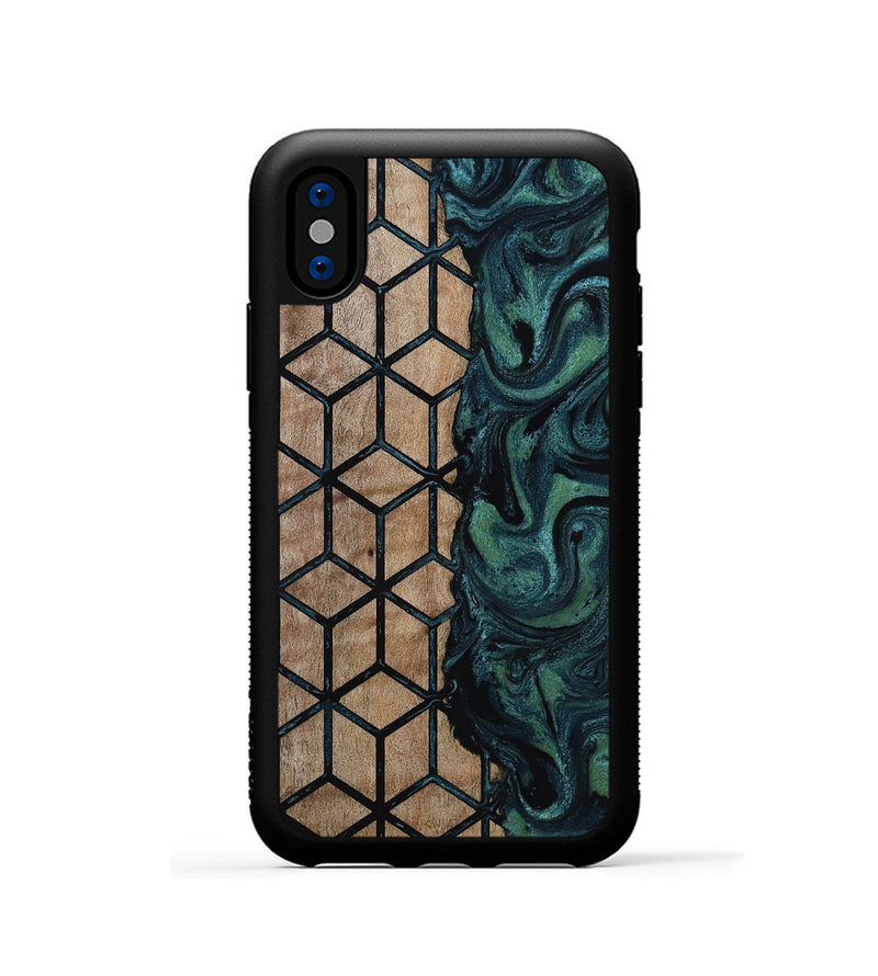 iPhone Xs Wood Phone Case - Harry (Pattern, 815688)