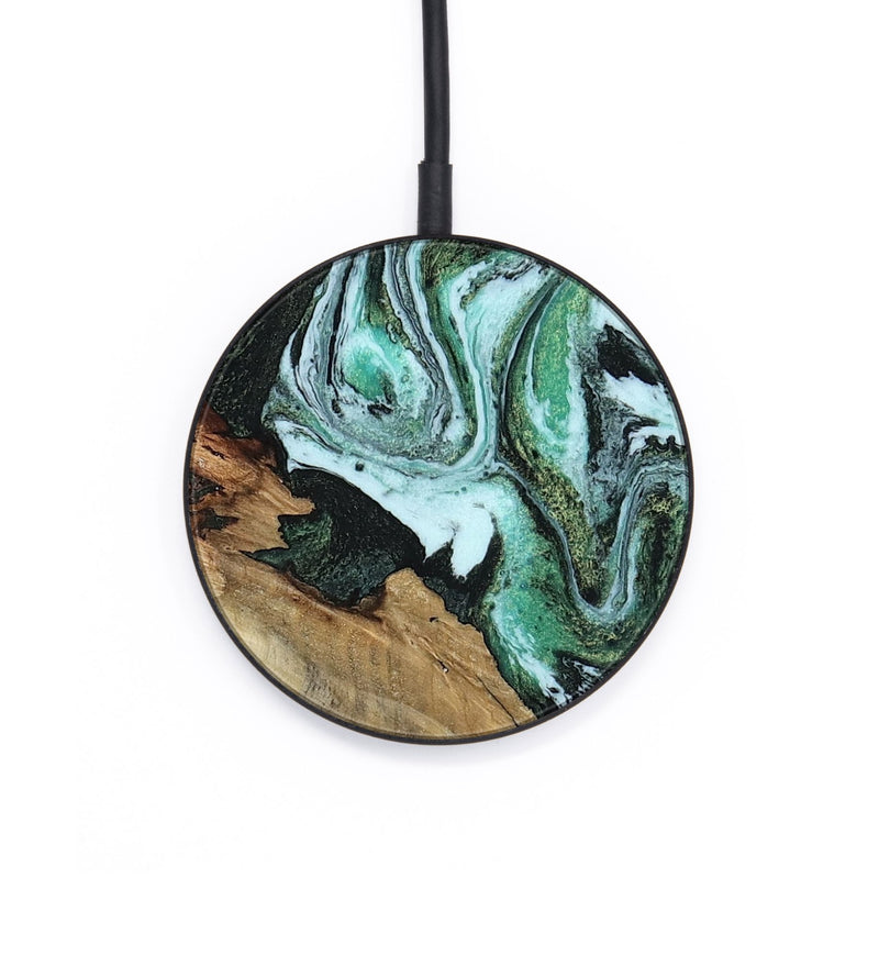 Circle Wood Wireless Charger - Pearle (Green, 815689)