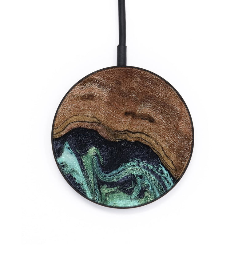 Circle Wood Wireless Charger - Donovan (Green, 815690)