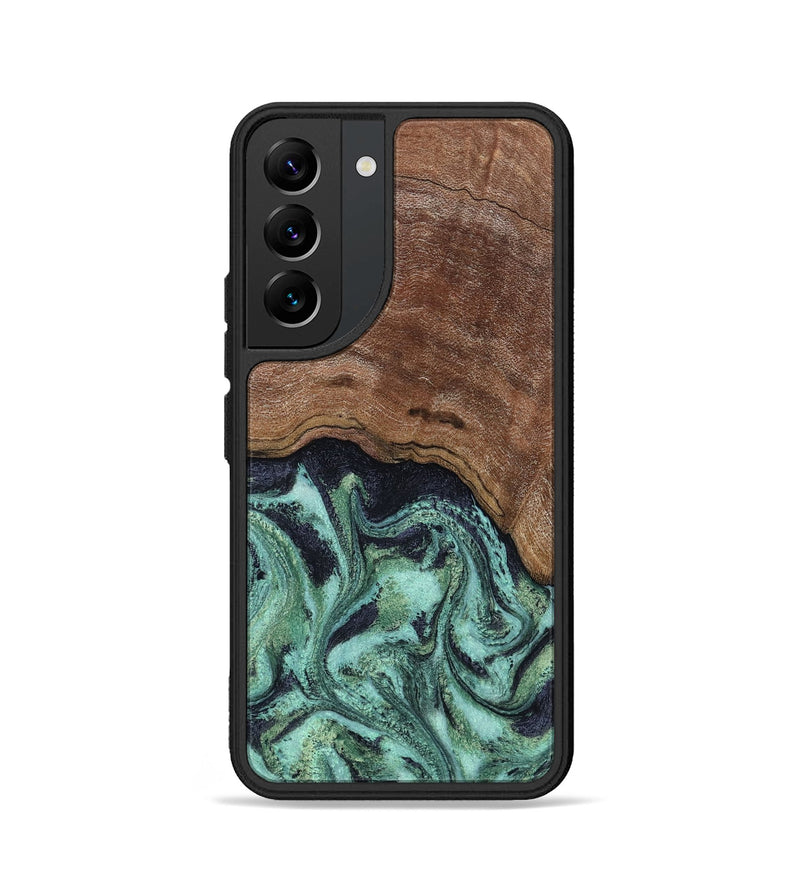 Galaxy S22 Wood Phone Case - Donovan (Green, 815690)