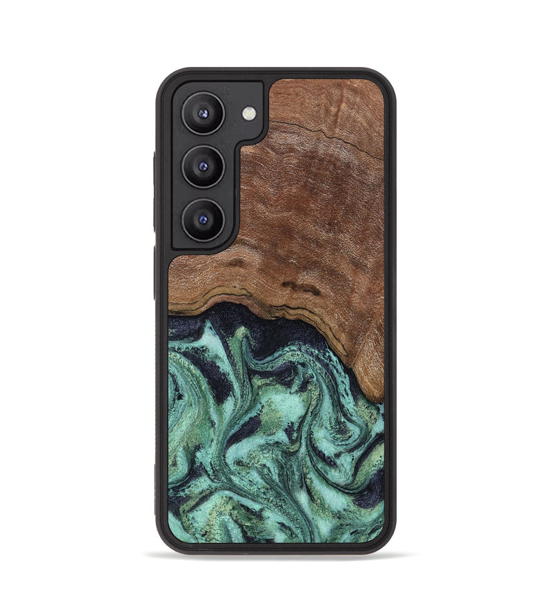 Galaxy S23 Wood Phone Case - Donovan (Green, 815690)