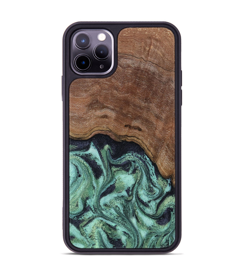 iPhone 11 Pro Max Wood Phone Case - Donovan (Green, 815690)