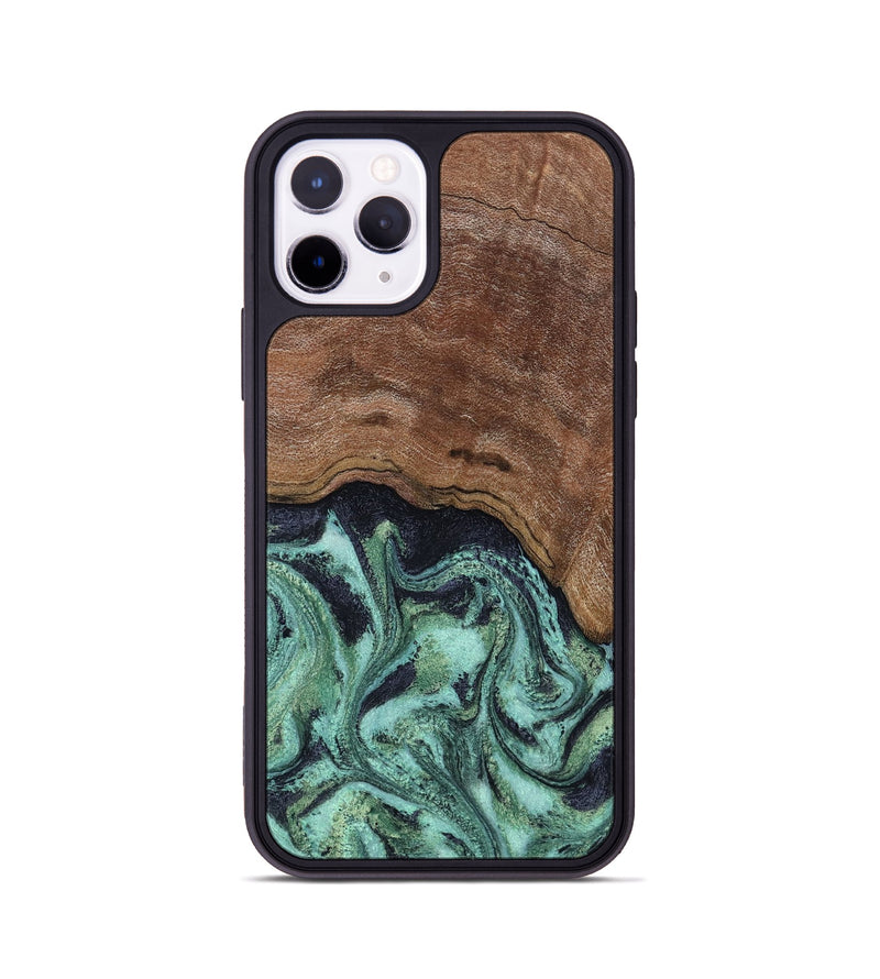 iPhone 11 Pro Wood Phone Case - Donovan (Green, 815690)