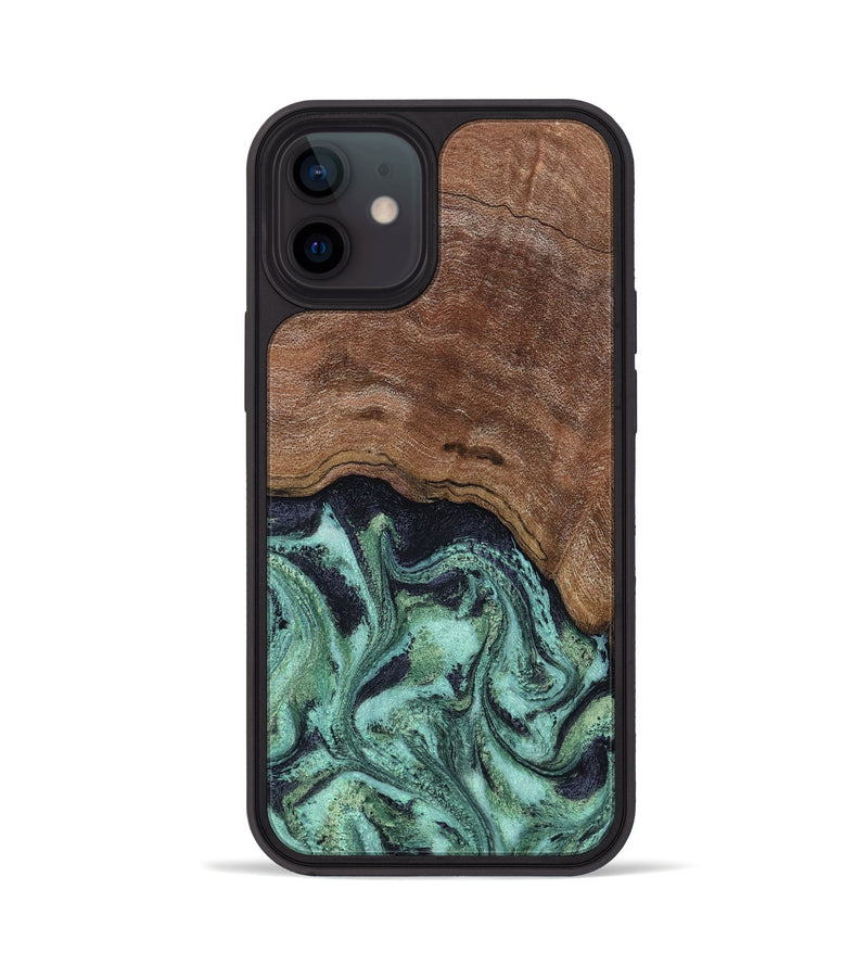 iPhone 12 Wood Phone Case - Donovan (Green, 815690)
