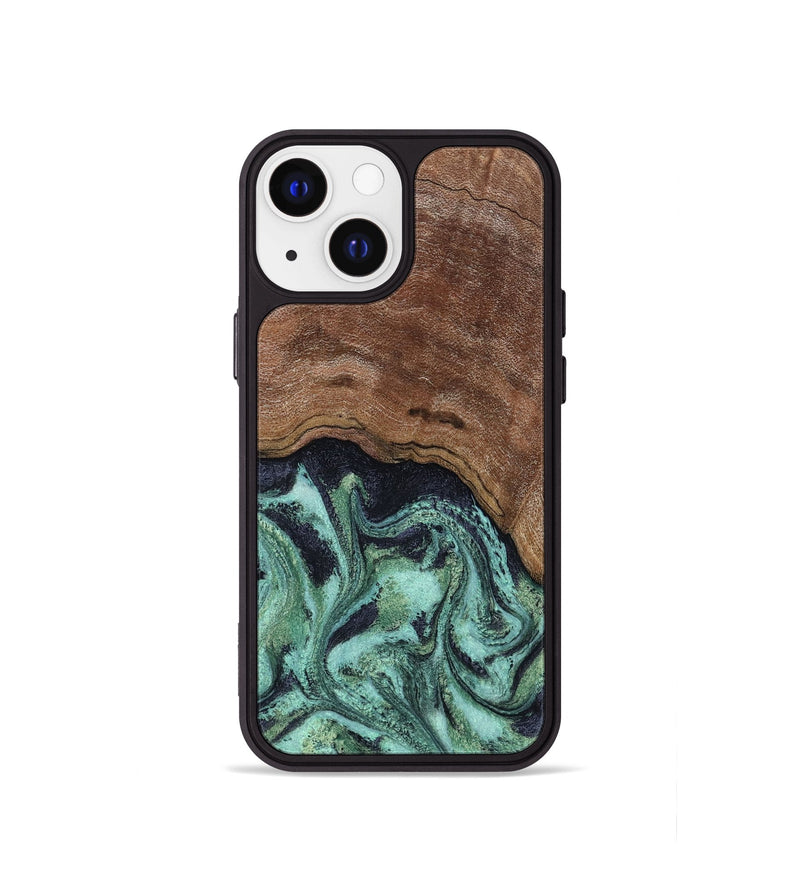 iPhone 13 mini Wood Phone Case - Donovan (Green, 815690)