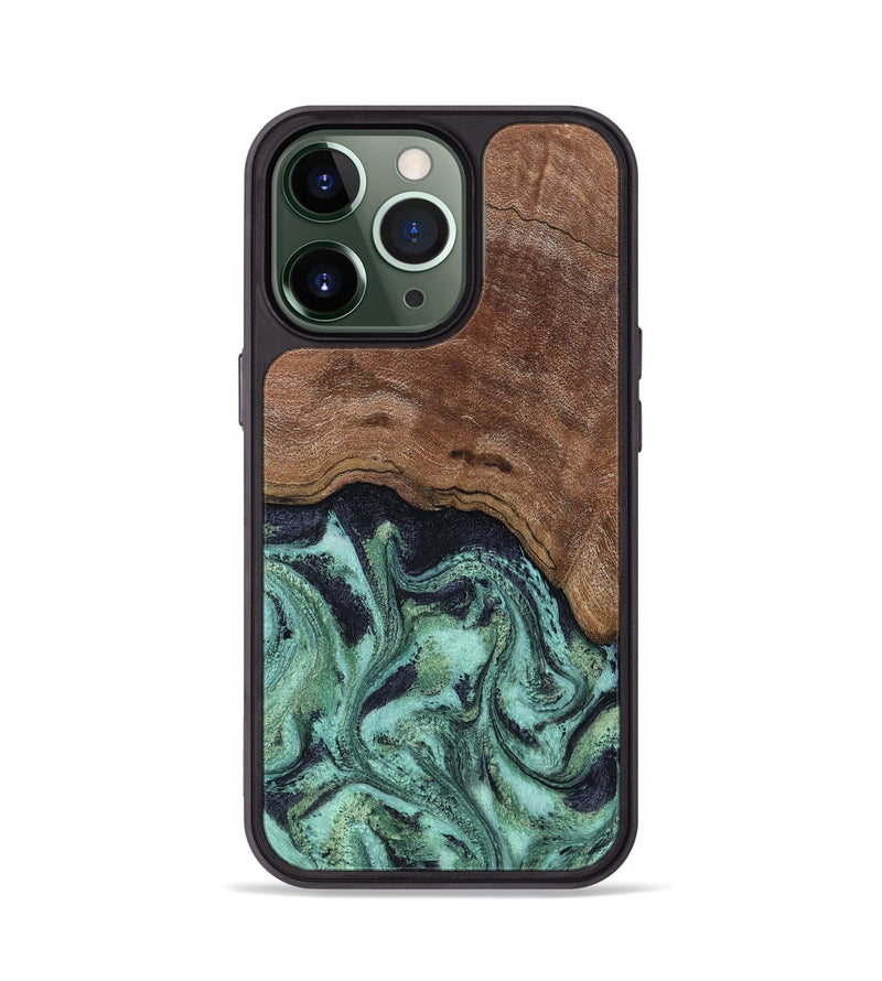 iPhone 13 Pro Wood Phone Case - Donovan (Green, 815690)