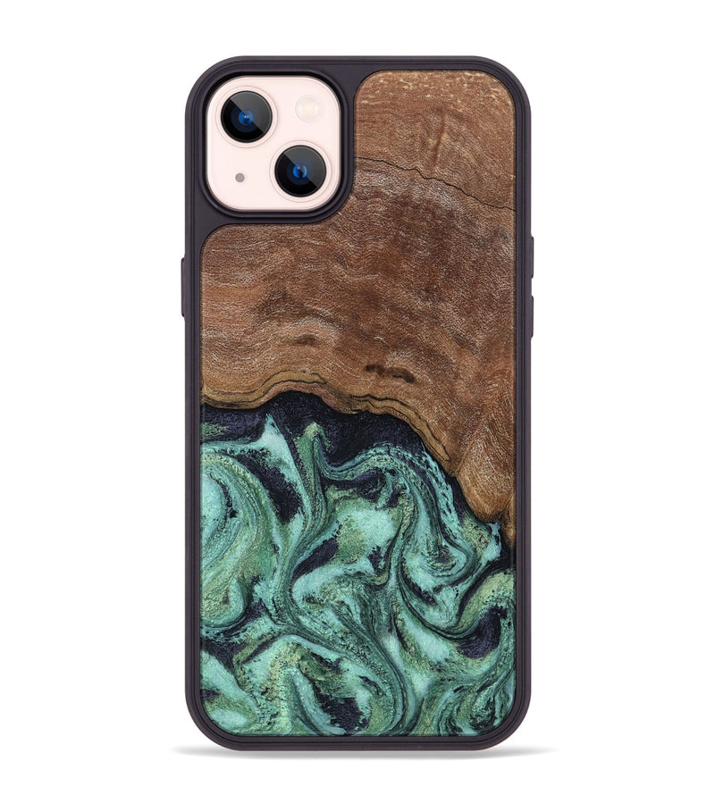 iPhone 14 Plus Wood Phone Case - Donovan (Green, 815690)