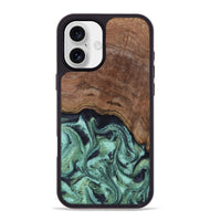 iPhone 16 Plus Wood Phone Case - Donovan (Green, 815690)