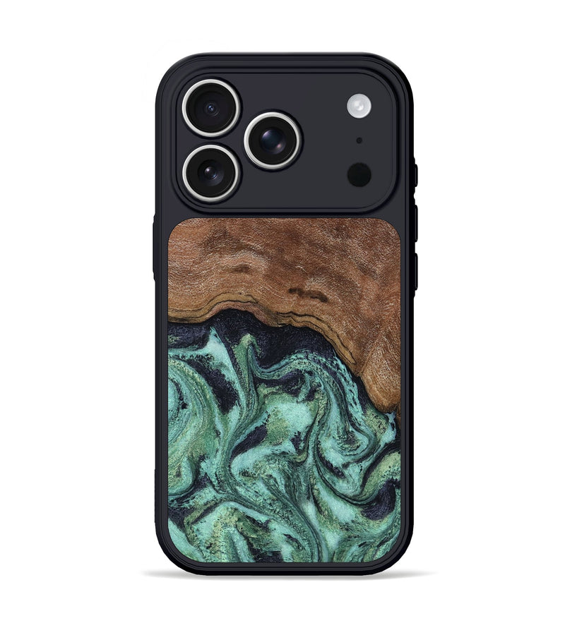 iPhone 17 Pro Wood Phone Case - Donovan (Green, 815690)