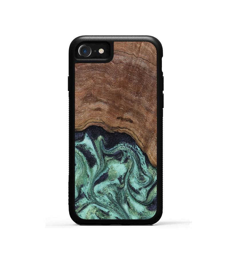 iPhone SE Wood Phone Case - Donovan (Green, 815690)