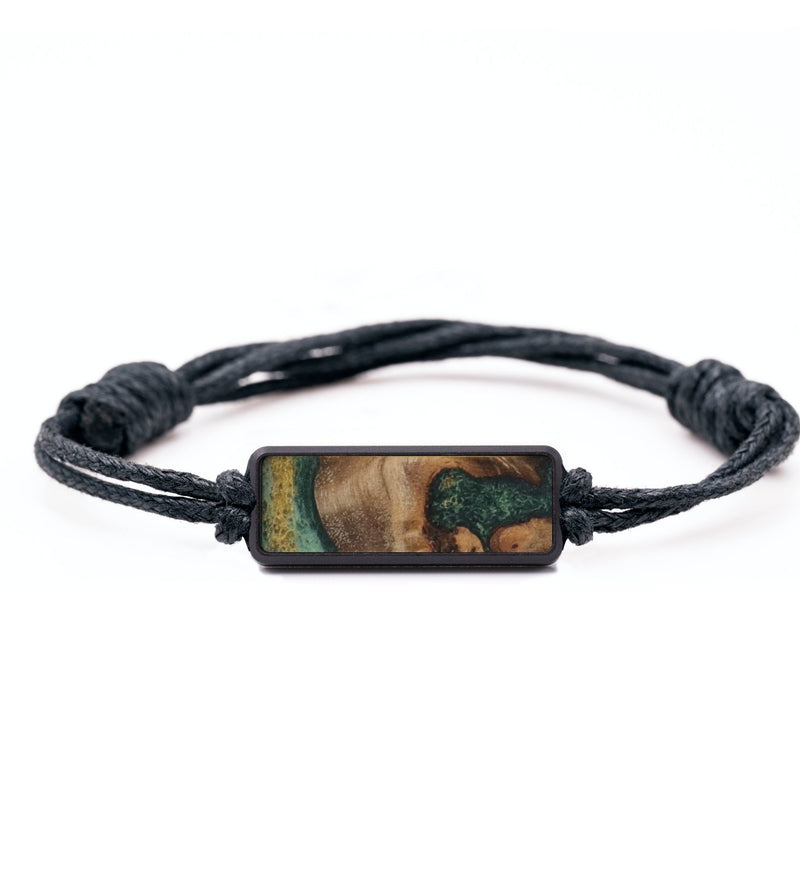 Classic Wood Bracelet - Lizbeth (Teal & Gold, 815745)