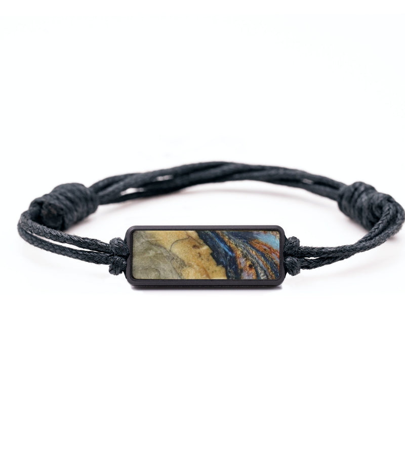 Classic Wood Bracelet - Emilia (Teal & Gold, 815764)