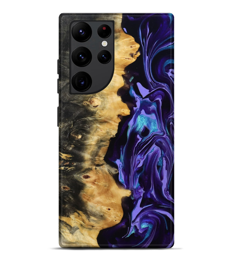 Galaxy S22 Ultra Wood Live Edge Phone Case - Tatum (Purple, 815788)