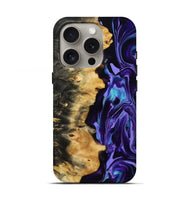 iPhone 16 Pro Wood Live Edge Phone Case - Tatum (Purple, 815788)