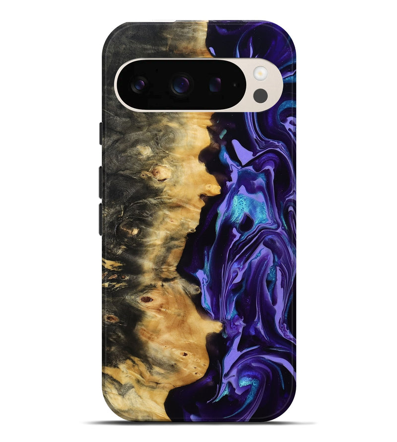 Pixel 10 Pro XL Wood Live Edge Phone Case - Tatum (Purple, 815788)