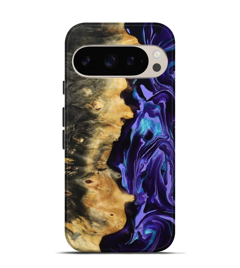 Pixel 9 Wood Live Edge Phone Case - Tatum (Purple, 815788)