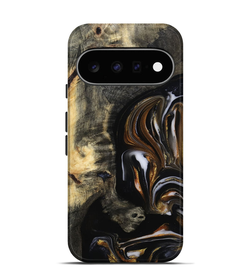 Pixel 11 Wood Live Edge Phone Case - Hyman (Black & White, 815797)