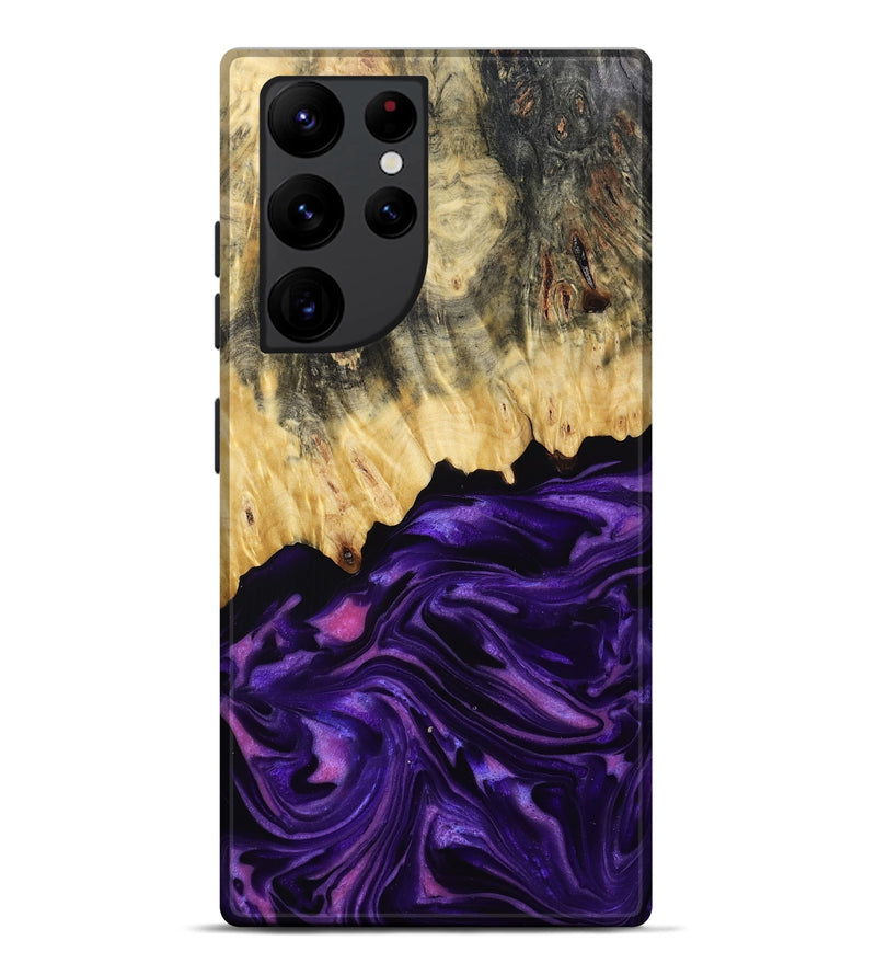 Galaxy S22 Ultra Wood Live Edge Phone Case - Baby (Purple, 815798)