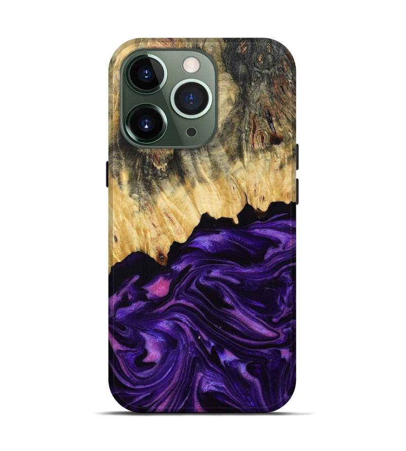 iPhone 13 Pro Wood Live Edge Phone Case - Baby (Purple, 815798)