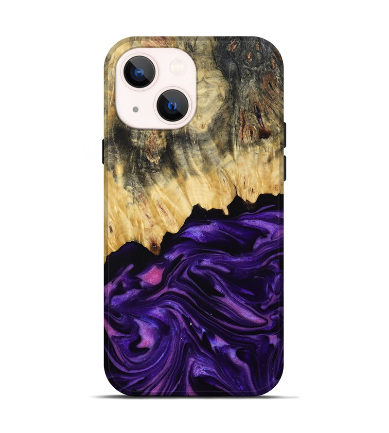 iPhone 14 Wood Live Edge Phone Case - Baby (Purple, 815798)