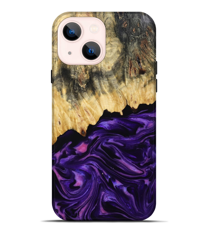 iPhone 14 Plus Wood Live Edge Phone Case - Baby (Purple, 815798)