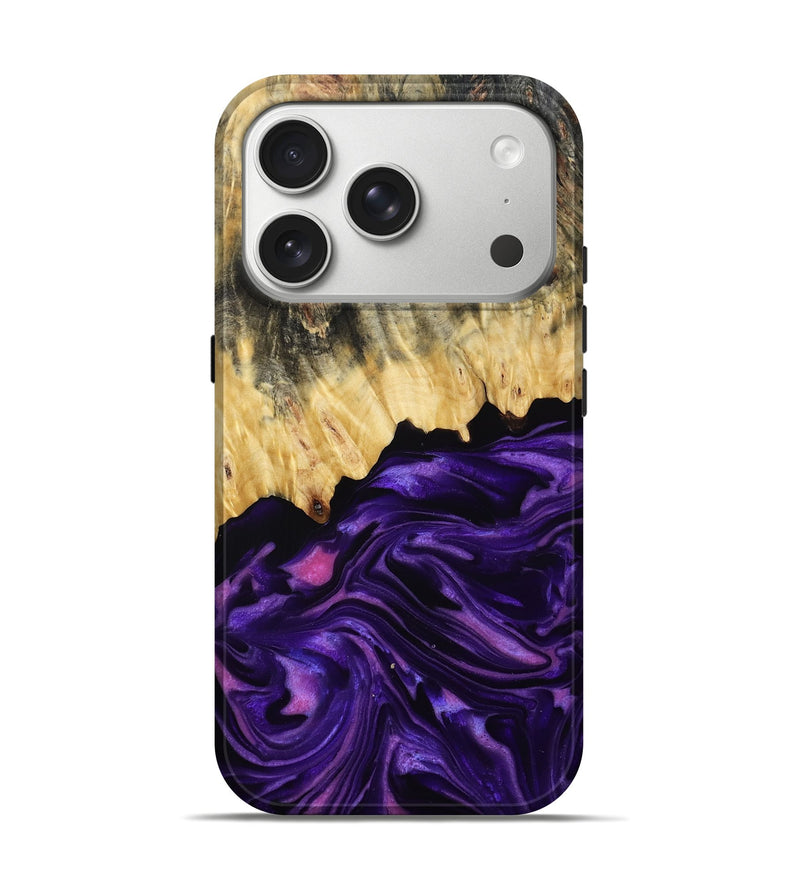 iPhone 17 Pro Wood Live Edge Phone Case - Baby (Purple, 815798)