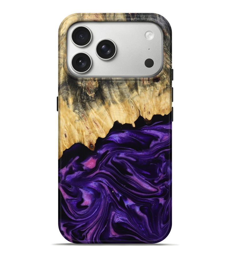 iPhone 17 Pro Max Wood Live Edge Phone Case - Baby (Purple, 815798)