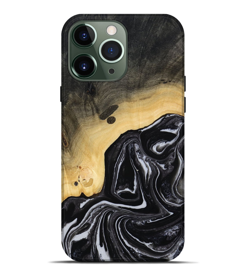 iPhone 13 Pro Max Wood Live Edge Phone Case - Wylder (Black & White, 815799)
