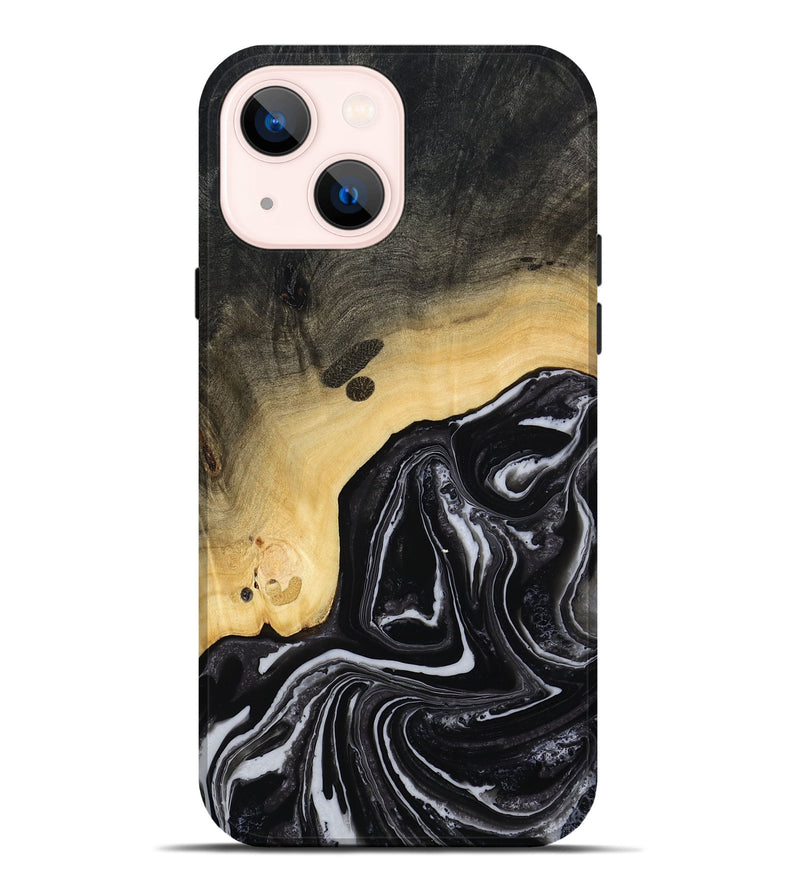 iPhone 14 Plus Wood Live Edge Phone Case - Wylder (Black & White, 815799)