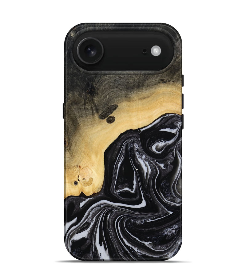 iPhone 17 Air Wood Live Edge Phone Case - Wylder (Black & White, 815799)