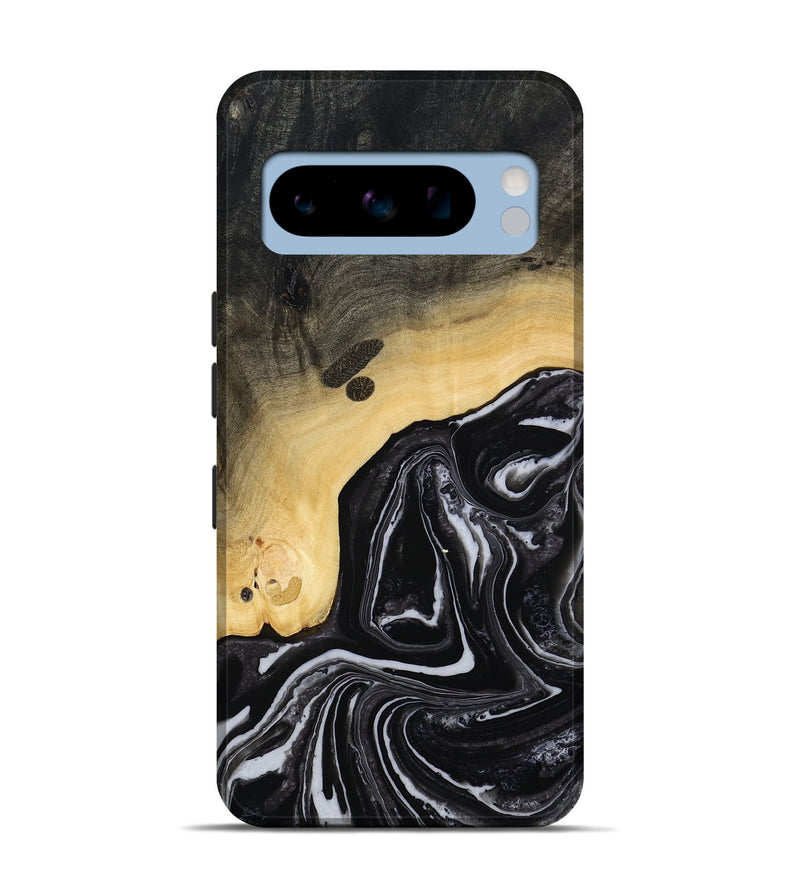 Pixel 8 Pro Wood Live Edge Phone Case - Wylder (Black & White, 815799)