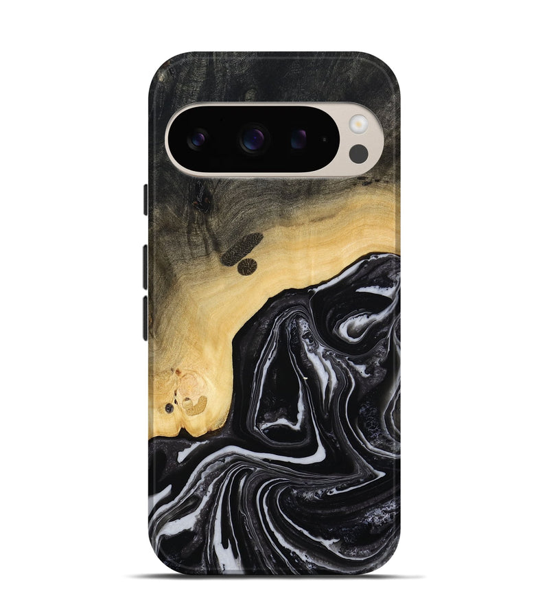 Pixel 9 Wood Live Edge Phone Case - Wylder (Black & White, 815799)