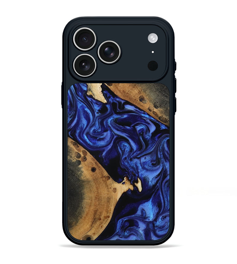 iPhone 17 Pro Max Wood Phone Case - Calista (Blue, 815806)