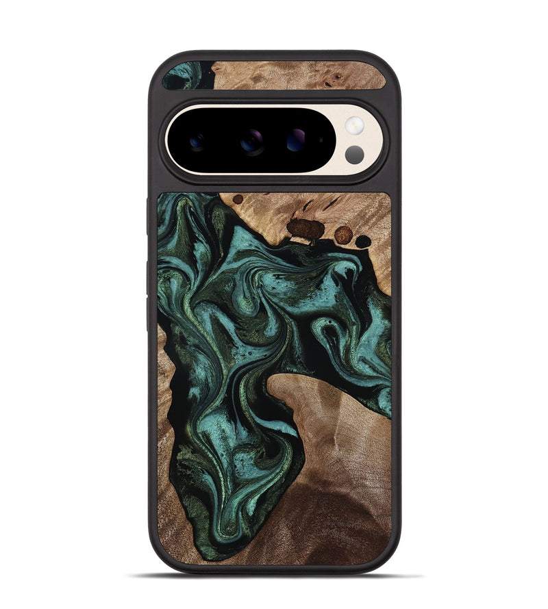 Pixel 10 Wood Phone Case - Jaxton (Green, 815811)