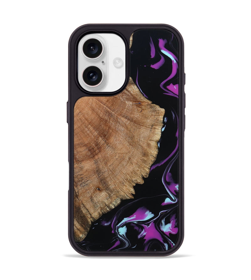 iPhone 17 Wood Phone Case - Hakeem (Purple, 815818)