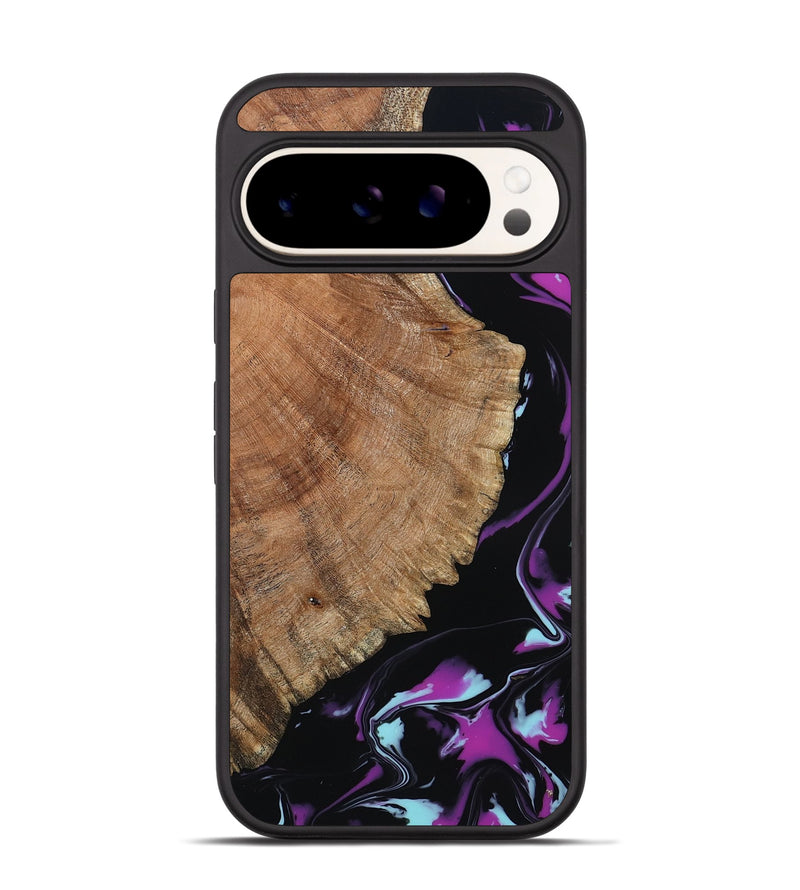 Pixel 9 Pro Wood Phone Case - Hakeem (Purple, 815818)