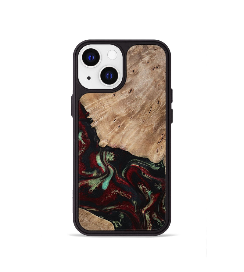 iPhone 13 mini Wood Phone Case - Trey (Red, 815820)