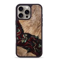 iPhone 16 Pro Max Wood Phone Case - Trey (Red, 815820)