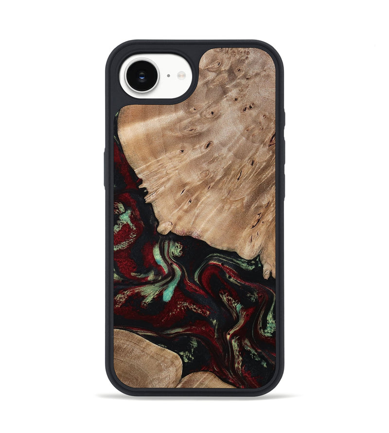iPhone 16e Wood Phone Case - Trey (Red, 815820)
