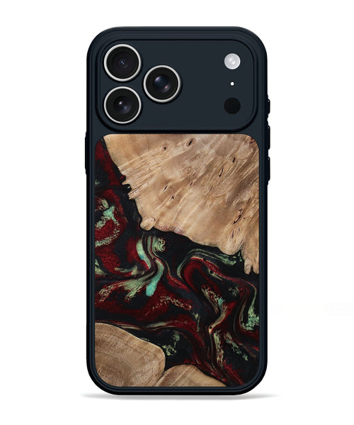 iPhone 17 Pro Max Wood Phone Case - Trey (Red, 815820)