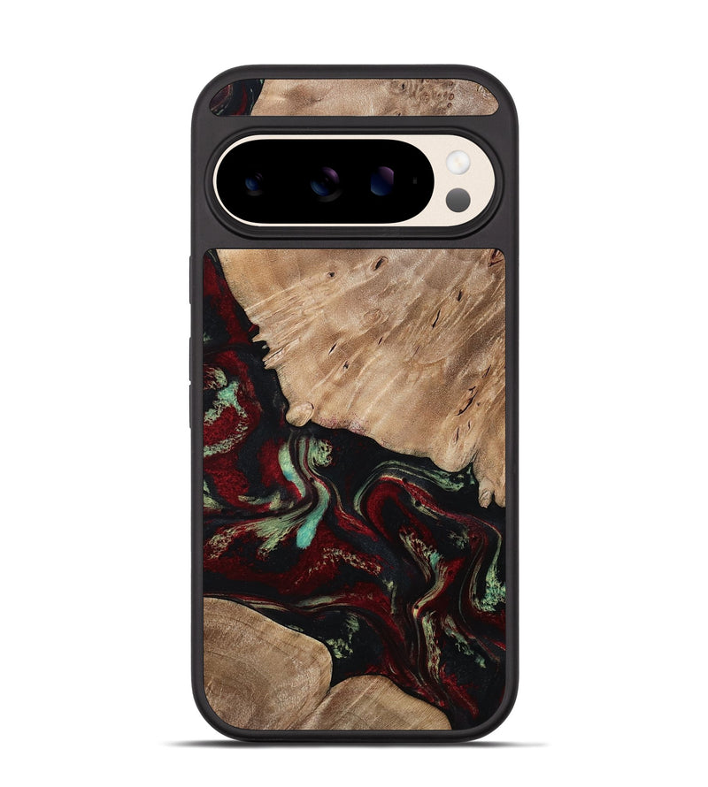 Pixel 10 Pro Wood Phone Case - Trey (Red, 815820)
