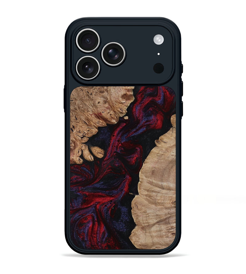 iPhone 17 Pro Max Wood Phone Case - Perla (Red, 815821)