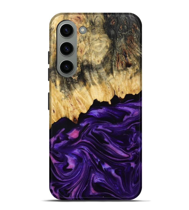Galaxy S23 Plus Wood Live Edge Phone Case - Mack (Purple, 815822)